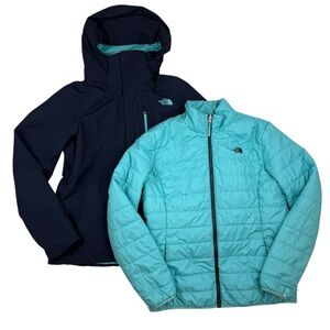Women’s The North Face Triclimate 3-in-1 Jacket L Blue Navy DryVent Waterproof